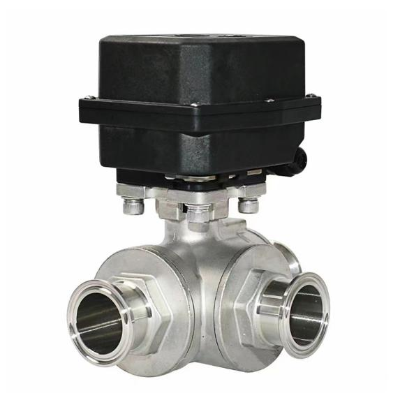 小型衛生級電動三通球閥